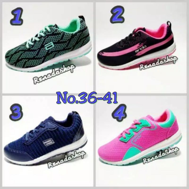 Sepatu Casual Ando Wanita Sneakers Sport Running