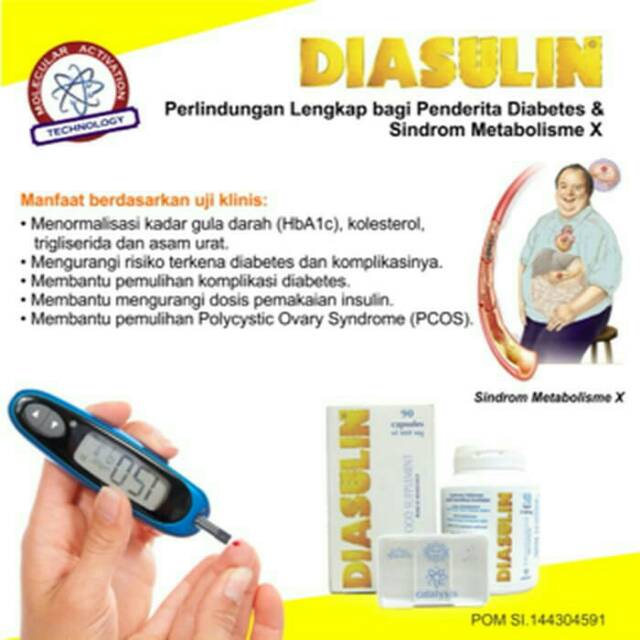 Diasulin original isi 90 kapsul