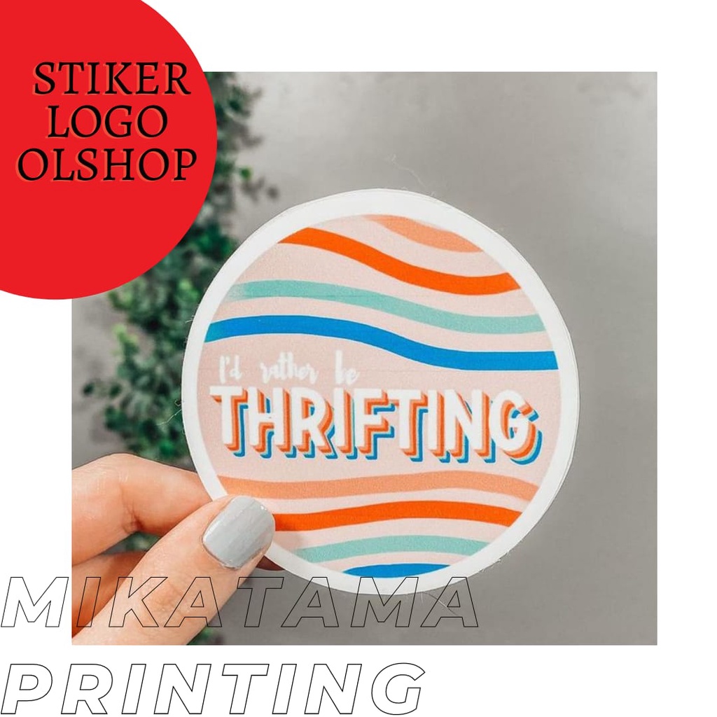 

Stiker Logo Olshop |Permeter| + Cutting| + Laminasi Glossy/Matt