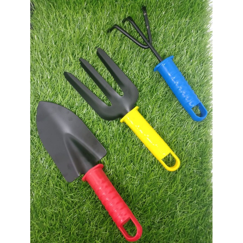 Garden Tools Isi 3pcs | Peralatan kebun sekop pisau garpu | park tool