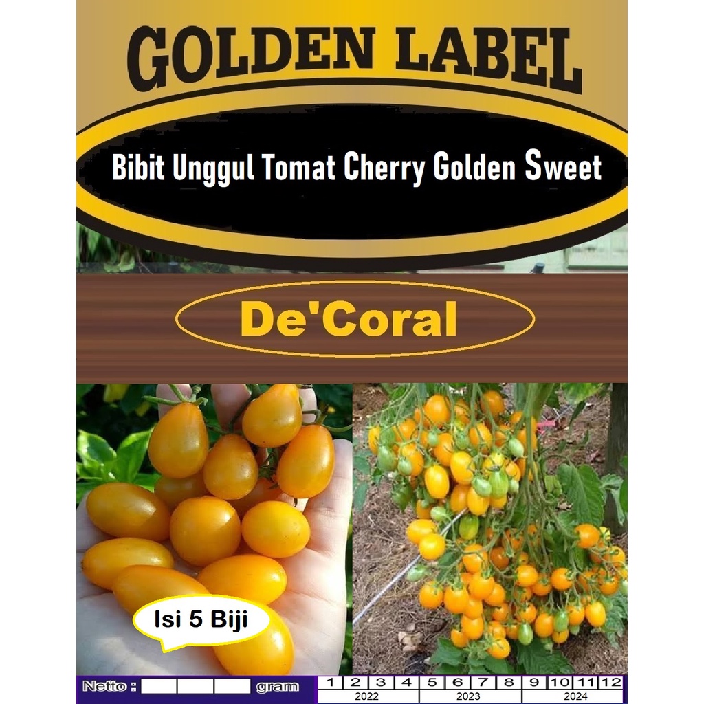Bibit Unggul Tomat Cherry Golden Sweet|Benih Tomat Golden Sweet