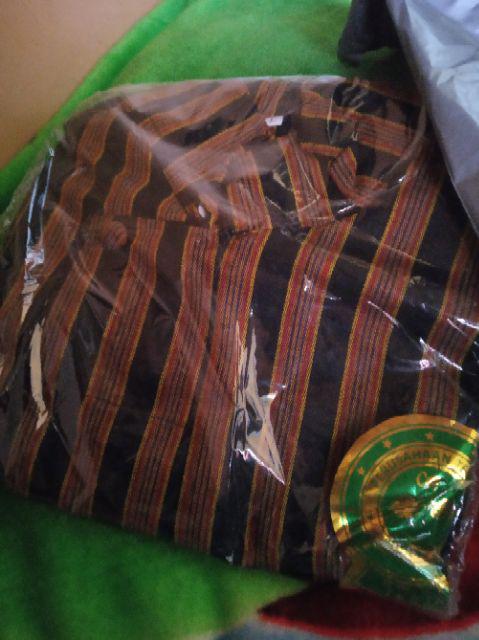 Setelan surjan lurik celana  panjang  batik baju jawa 