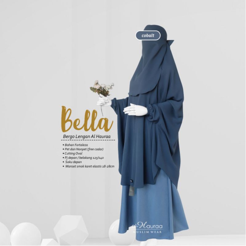 bergo Bella Fortaleza Cobalt by Al Hauraa