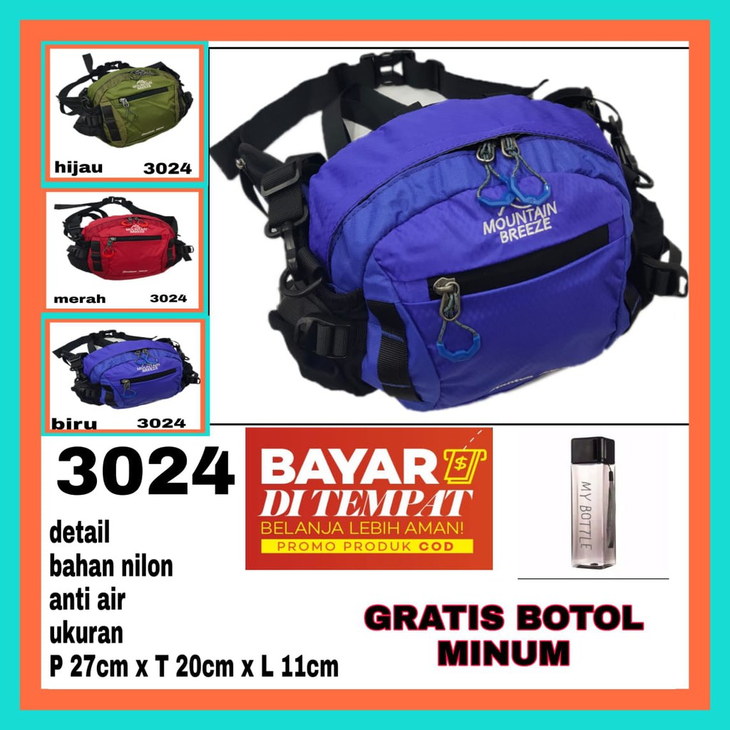 TAS IMPORT SELEMPANG LAKI Tas Pria TERBARU MOUNTAIN BREZEE - 3024 -SELEMPANG IMPORT