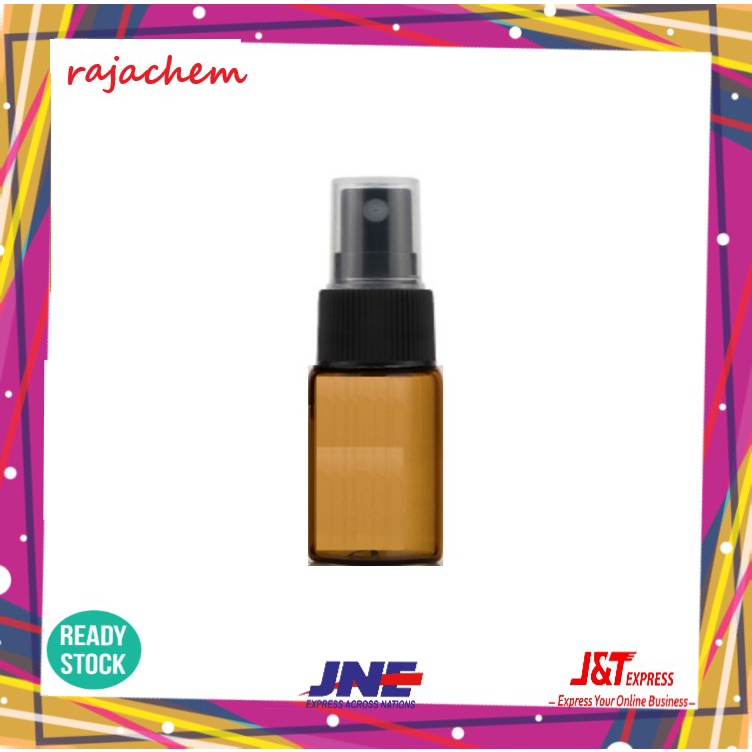 Botol Kaca Amber 10 ml Tutup Spray Hitam