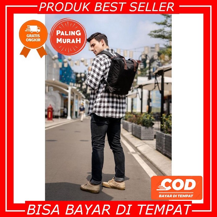 Tas Ransel Backpack Gendong Branded Batam Multifungsi Pria Wanita Cewek Cowok Remaja Dewasa Kanvas S