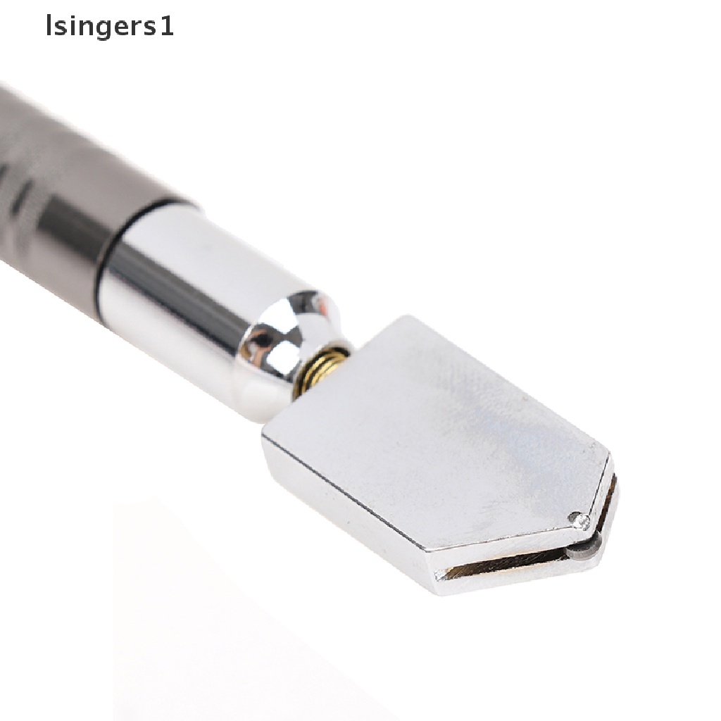 (lsingers1) Alat Pemotong Kaca Profesional Gagang Metal Anti Slip
