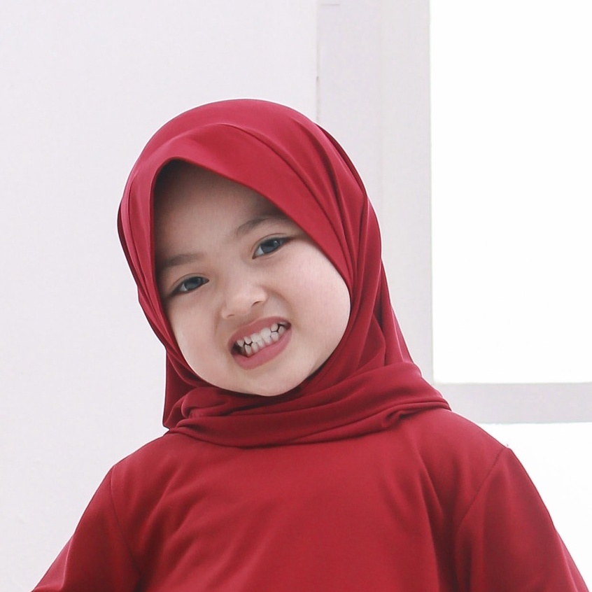 Hijab Bayi Aiska Renda Cantik Jersey Premium Newborn 1 - 6 Tahun / Kerudung Anak Perempuan