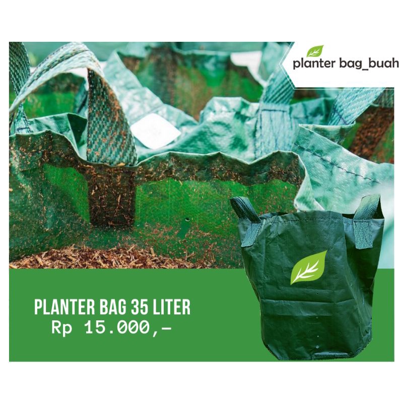 Planter bag 35 liter hijau