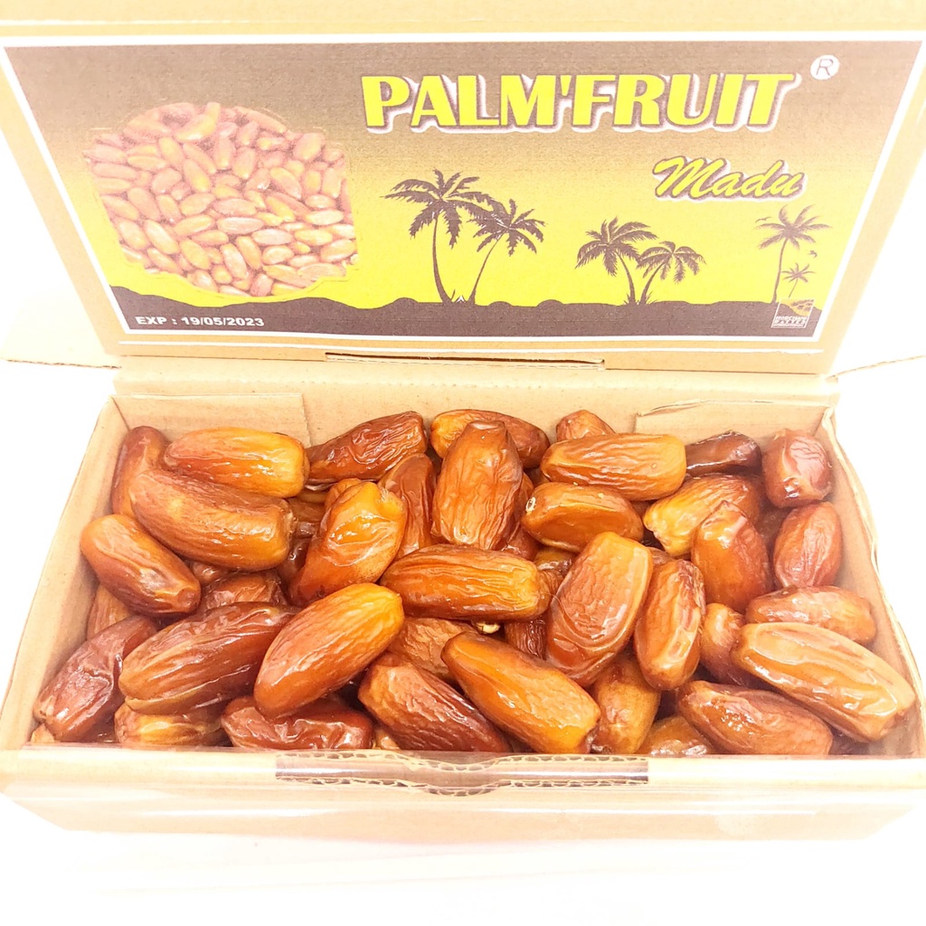 

KURMA PALM FRUIT MADU 500GR /KURMA TUNISIA MADU [ KEMASAN DUS ]