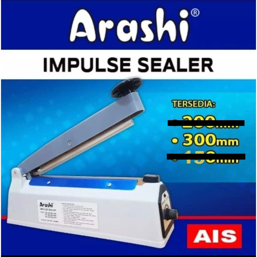 Arashi Impulse Sealer AIS 300mm/ PRES PLASTIK 30 CM