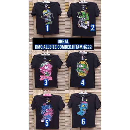 KAOS TSHIRT OBLONG ZOMBIE ZOMBI DISTRO