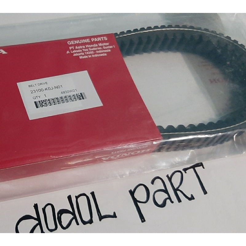 23100-K0J-N01 Belt Drive Vanbel V belt  Panbell Streng Only KOJ Genio Scoopy Beat 2021 Fi Esp Ori Ho