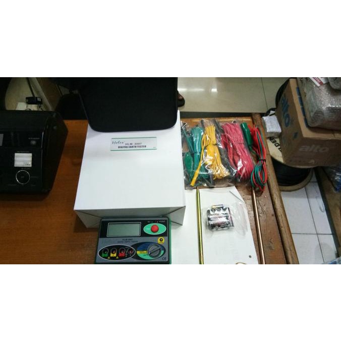 Merger / Digital Earth Grounding Tester Tipe Hlm-3007 Merk Heles