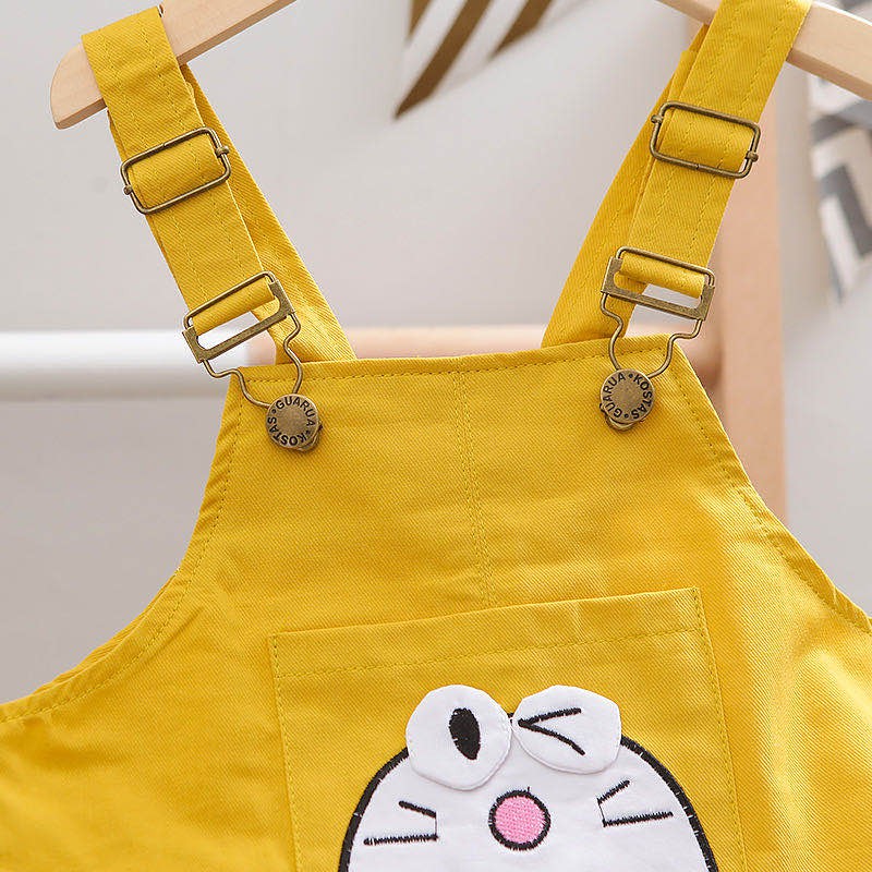 KF Cat Baju Setelan Jumpsuits Anak Import  Atasan Kaos Celana Kodok Termurah 1-4thn Kartun Lucu-3