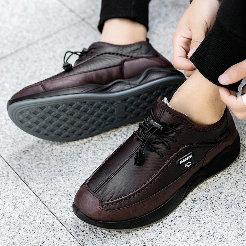 Sepatu Formal Pria Pantofel Sepatu Tali Sneaker Import Kerja Murah Sepatu Waterproof Santai Hitam Cokelat 005