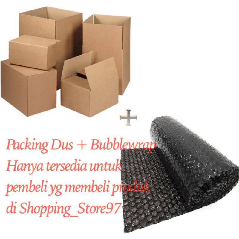 

PENGAMAN PAKET/ PACKING DUS & BUBBLEWRAP/ EXTRA DUS + BUBBLE WRAP PENGAMAN PAKET