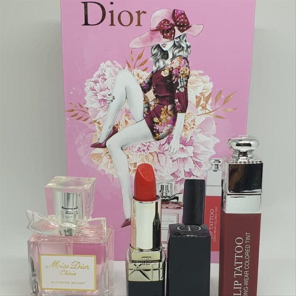 Dior 3 in 1 Set Lipstick Lip Tatto Miss Dior Parfume