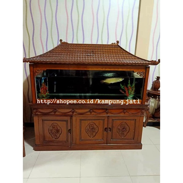 BUFET AQUARIUM, MEJA AQUARIUM, BUFFET, BUFFET JATI, BUFFET MURAH, AQUARIUM