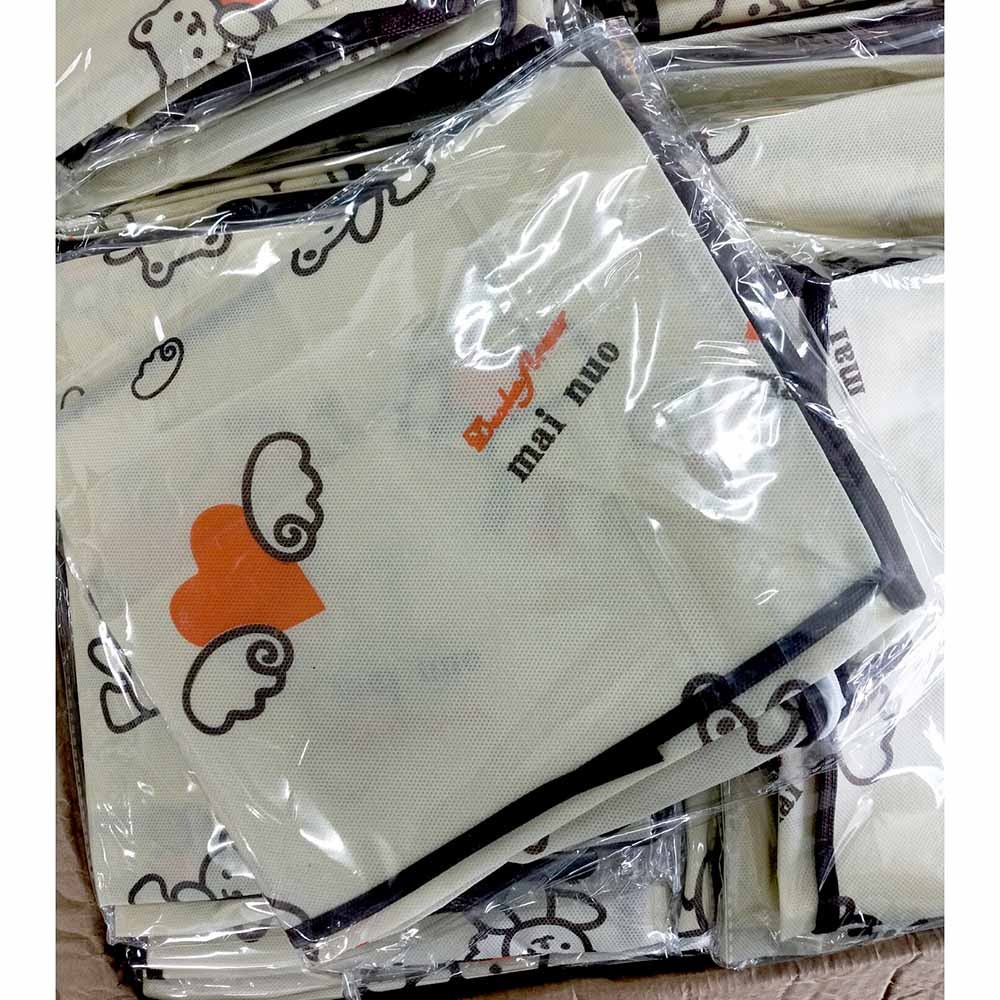 Kotak kain Kantong simpan Organizer Mainan Baju Selimut Penyimpanan Pakaian Fabric Storage Box Blue Gray tas baju selimut mainan anak Panjang celana lemari portable anti air pakaian lama baru sementara