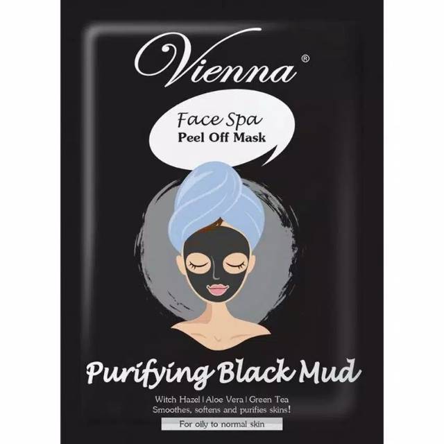 VIENNA Face Spa Peel Off Mask Purifiying Black Mud 15ml - 50ml