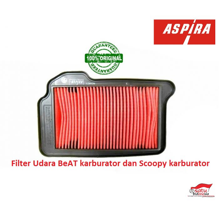 Saringan Filter Udara - Beat Scoopy Lama Karbu Asli Aspira H2-17210-KVY-1710