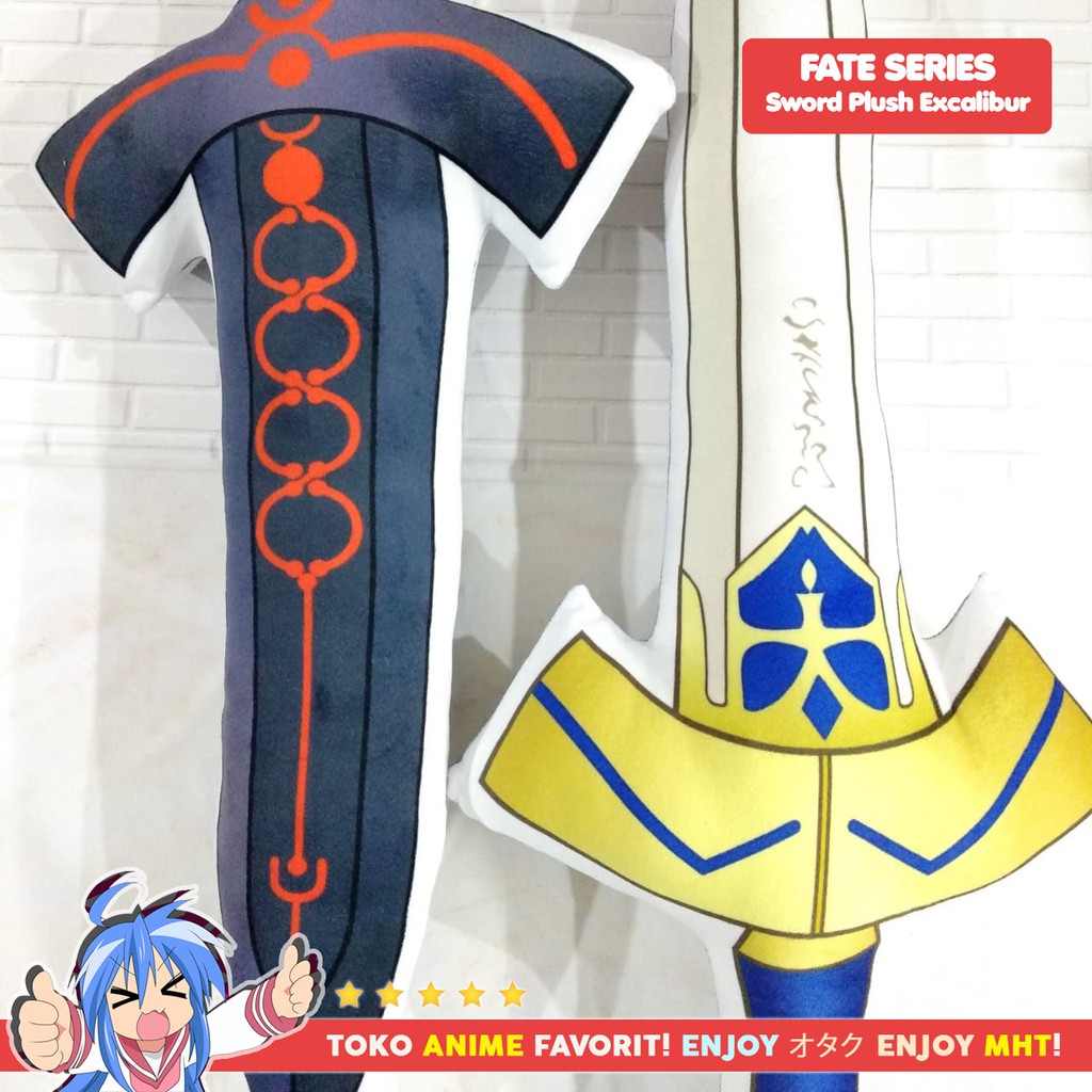 Bantal Anime Plushie Pedang Fate Excalibur Black Morgan Sword