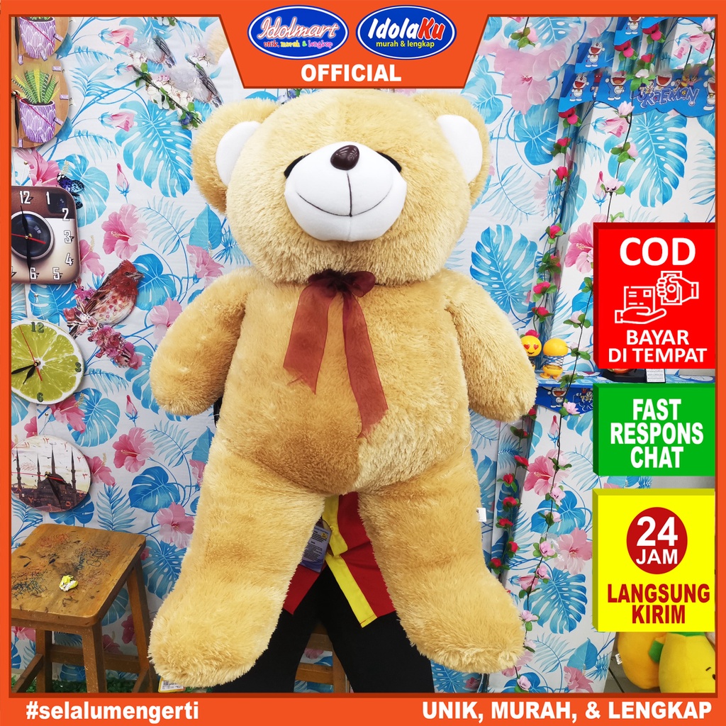 IDOLAKU Boneka Teddy Bear Jumbo / Boneka Beruang