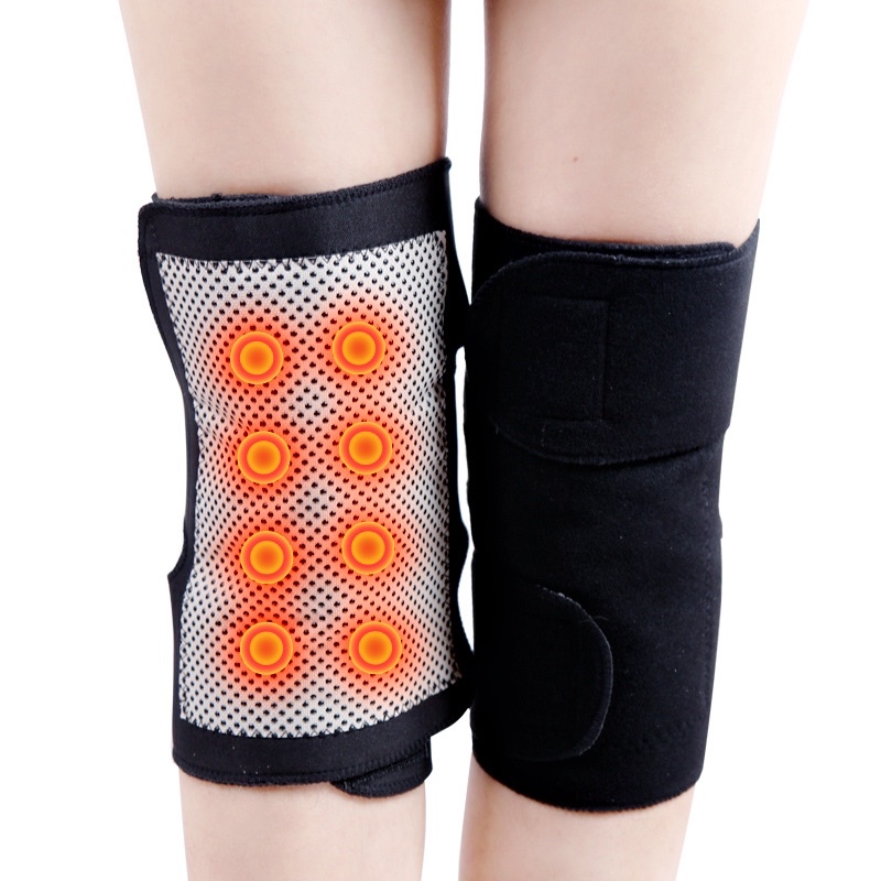 Pelindung Lutut Terapi Magnetik Knee Pad 70cm - A-7720 - Black