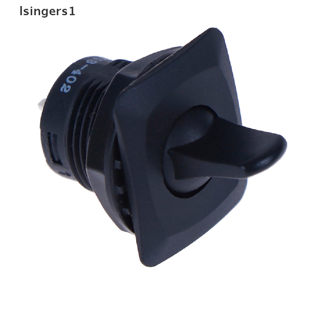 (lsingers1) R13-402a Saklar Toggle Switch ON-ON 2 Pin 2 Posisi Bentuk Bulat Warna Hitam