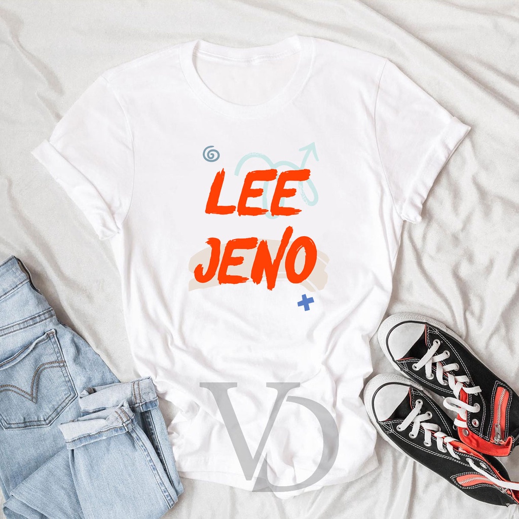 BISA CUSTOM FOTO BAJU JENO NCT DREAM NCT127 / KSH TEE V TEE WANITA PRIA LENGAN PENDEK / BAJU KOREA