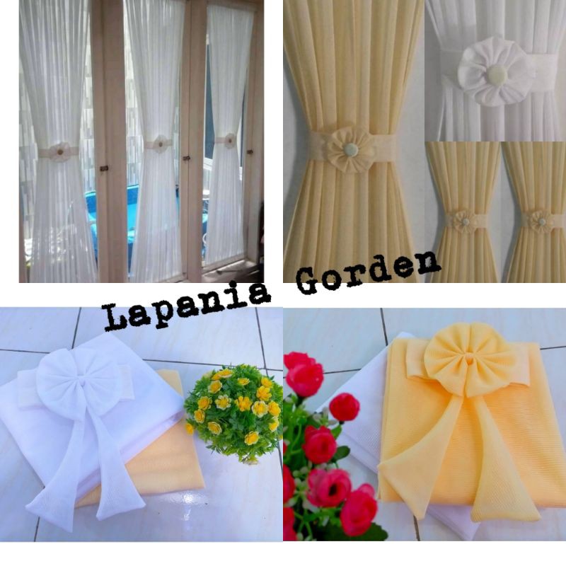 gorden Minimalis  gorden ikat kupu kupu gorden puring minimalis