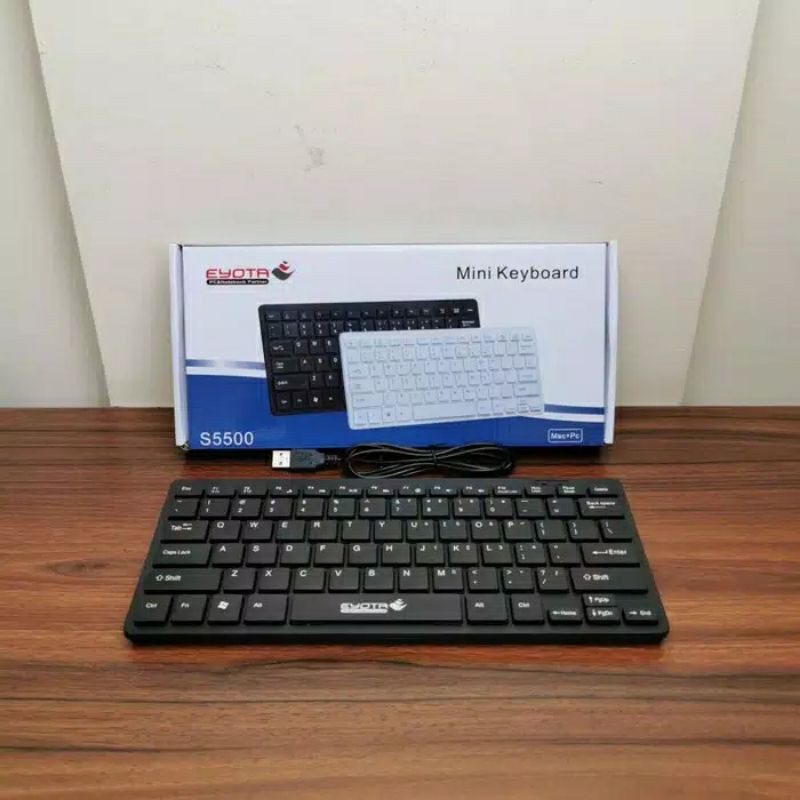 [MURAH] Keyboard komputer EYOTA S5500 Mini Cable USB Original - Hitam