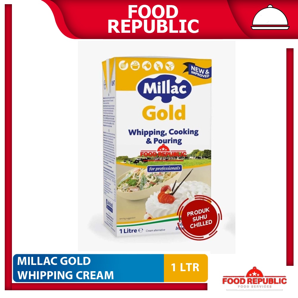 Jual MILLAC GOLD Whip / Whipping Cream 1 KG Halal Import Non Dairy ...
