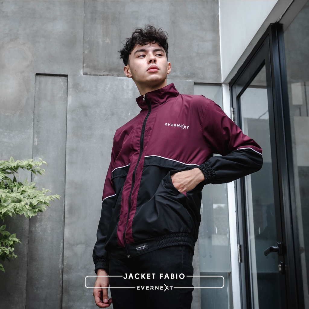Jaket Fabio Stylish Jaket Pria Parasut Waterproof Jaket Sunmori Terbaru Bahan Taslan Premium