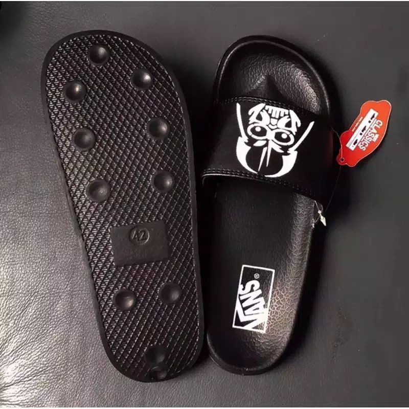 Sandal Vans x STAR WARS Full Black/ Sandal Flip Flop Pria Wanita-2