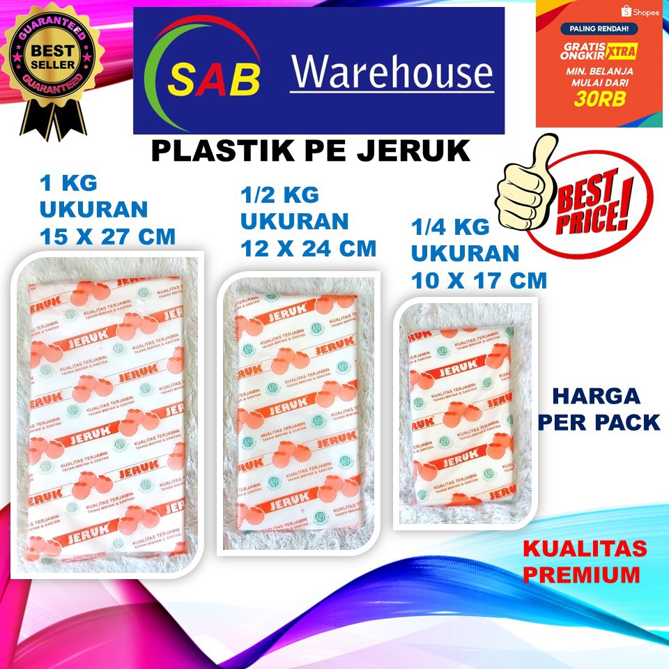 Jual Plastik Pe Jeruk Atau Plastik Es Ukuran 14 Kg 12 Kg Dan 1 Kg Shopee Indonesia 5893