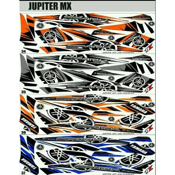 Sticker Striping Variasi Thailand Thailook Jupiter Mx 135 Old / OJMX f475
