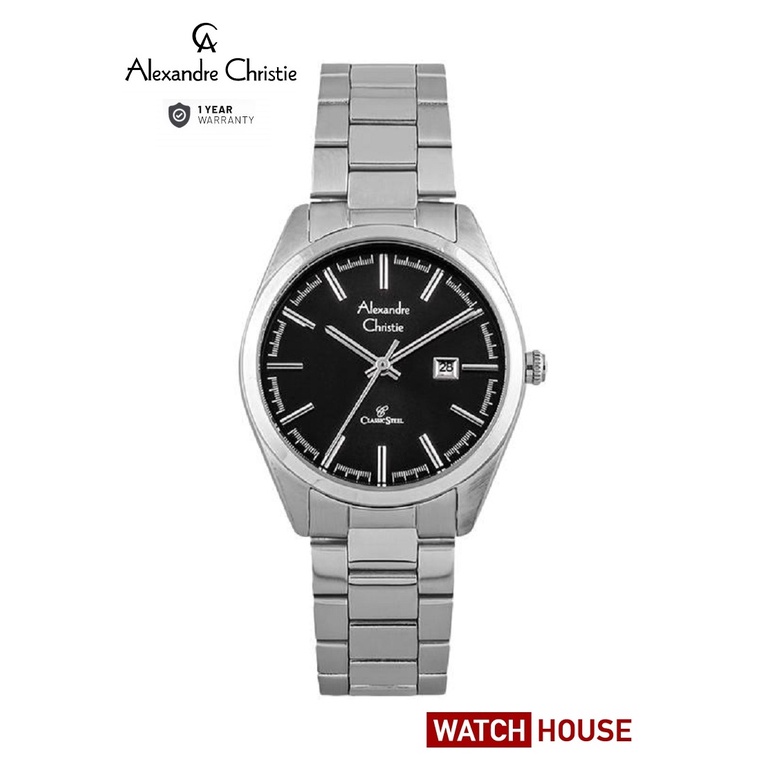 ALEXANDRE CHRISTIE AC 8560 AC8560 AC8560LD 8560 ANALOG ORIGINAL WATCH JAM TANGAN WANITA TALI STAINLE