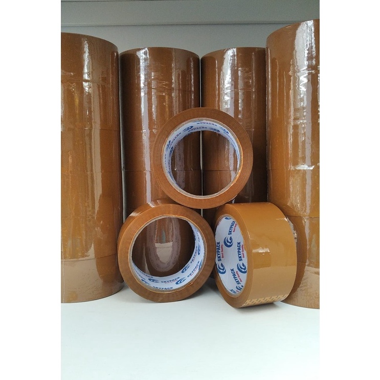 

❤eurotabelleatech❤ LAKBAN COKLAT SKYPACK UKURAN. 4.5CM × 80Y / Plaster / Plester / Lakban Skypack / Solasi Skypack / Lakban Bening 80 Yard / Solasi Bening / Lakban Cokelat 80 Yard / Solasi Coklat / Lakban Fragile 50 Yard / Solasi Fragile / Alat Perekat