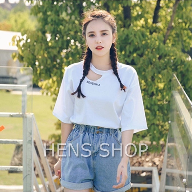 HOTPANTS SUMMER CELANA JEANS PENDEK WANITA KOREA TEBAL