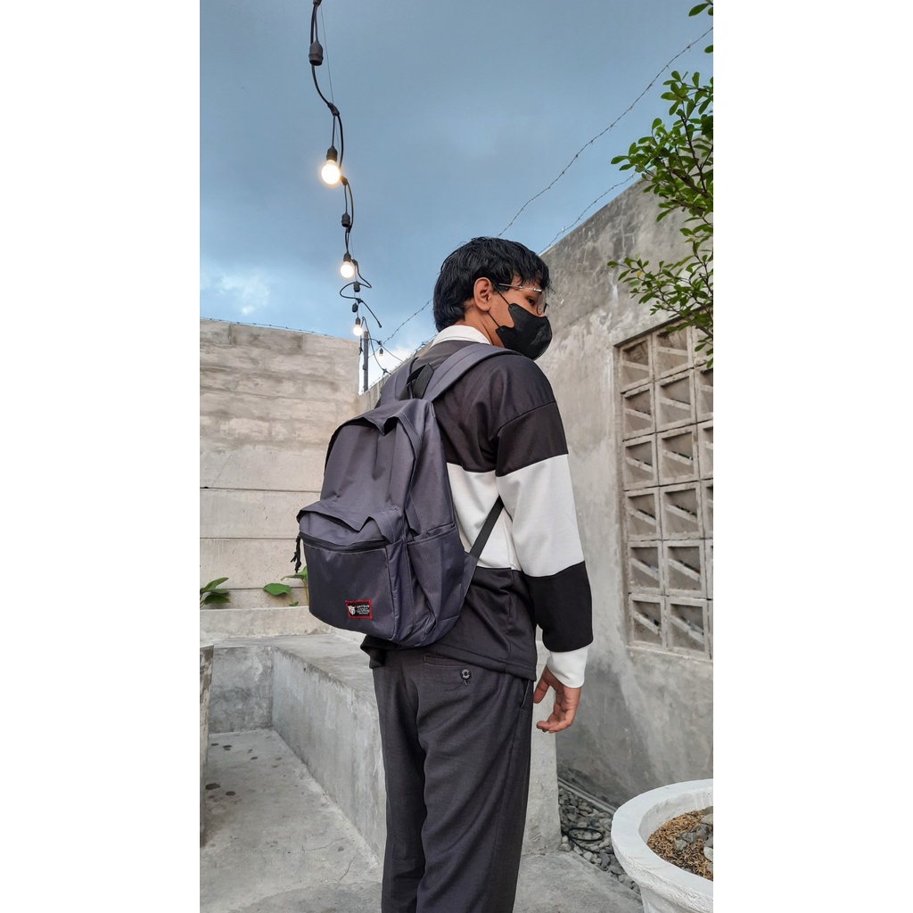 Tas Ransel Sekolah Distro Bagpack Pria Wanita Kuliah Fanteus 100% ORI