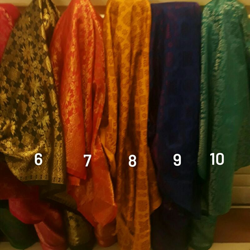 Bahan songket semi Palembang /Kain songket