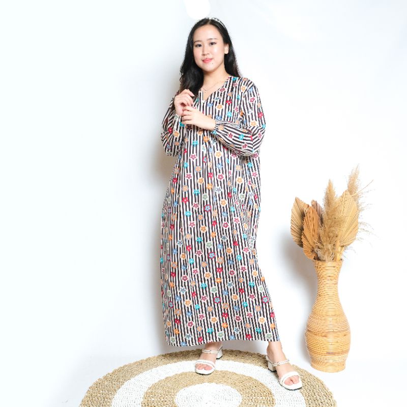 Daster habel busui lengan panjang gamis merk Verell-40