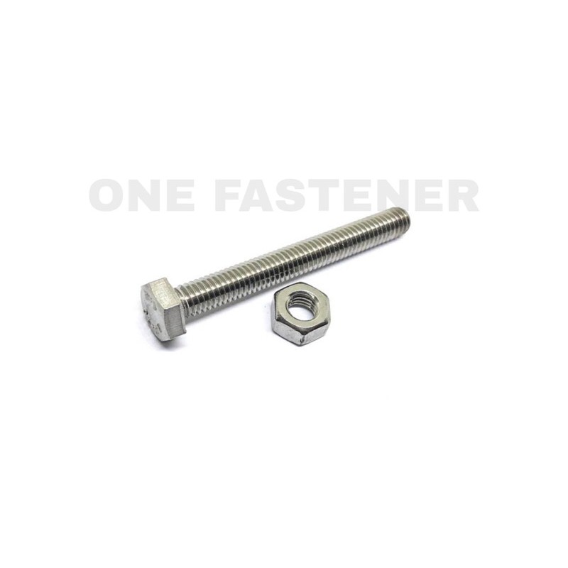 Baut Mur M6x50 Stainless Steel Anti Karat Bolt Sus 304 Baut 10