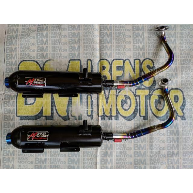 Knalpot Racing Honda Vario 125 / Vario 150 CSR Racing Model Tsugi - Knalpot Two Tone Vario 150