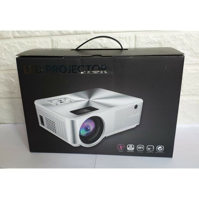 Cheerlux C9 Android Wifi Smart Proyektor 2800 Lumens with TV Tunner