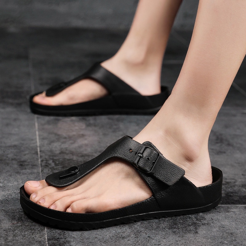 Sandal Jepit Pria Anti Slip Ringan Bahan EVA Polos Murah VELO