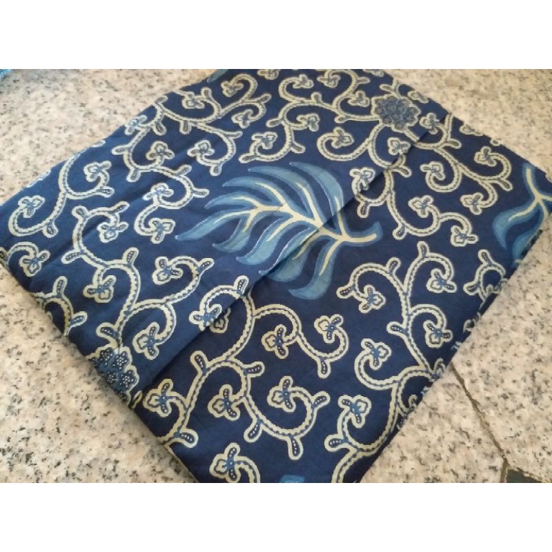 LEMBAYUNG NAVY kemeja batik pria lengan panjang terbaru modern ORIGINAL BSO OFFICIAL