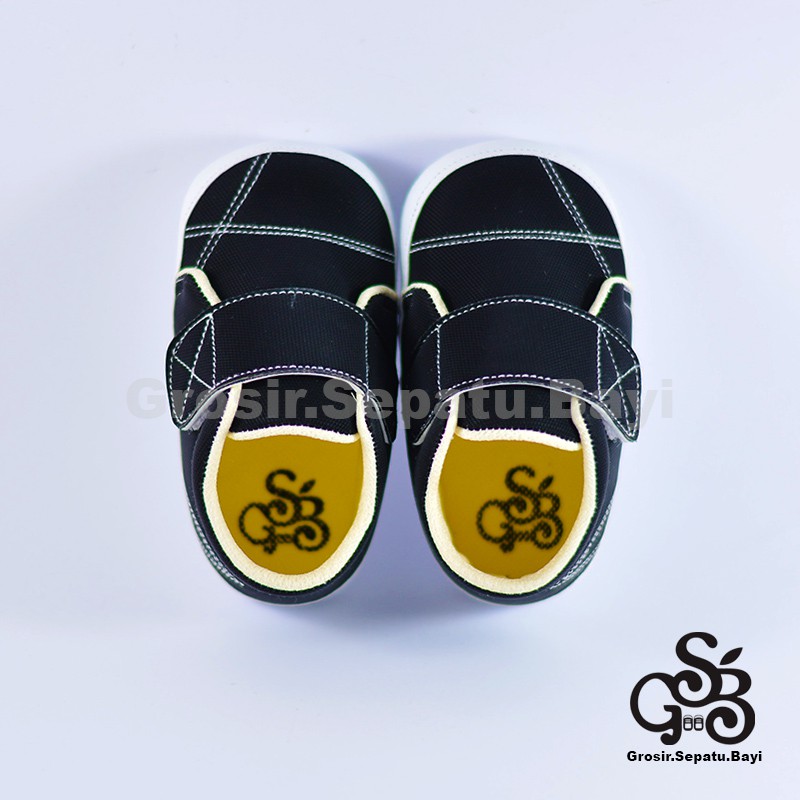 sepatu bayi baby shoes prewalker laki laki umur 2 sampai 14 bulan simple classy warna hitam